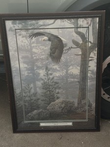 Artist Daniel Smith, Large Lithograph “Shrouded Forest" - 1993