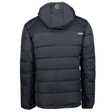 Geographical Norway Giacca softshell da uomo, impermeabile, antivento, traspirante, con cappuccio, blu navy, M