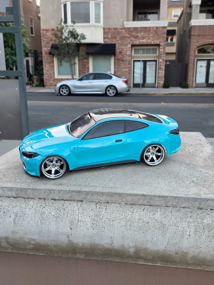 Pintura personalizada 200 mm 1/10 BMW M4 4Tec-2 HPI RDS DC10 YD2 MST TT02 FZ02 solo carrocería Foto 4 de 4