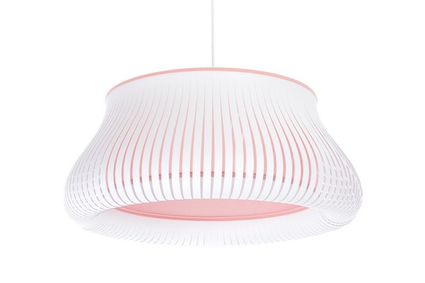 HäNgelampe Weiß Rosa Wohnzimmer E27 Rund Ø30 Cm Pendelleuchte Schlafzimmer-image