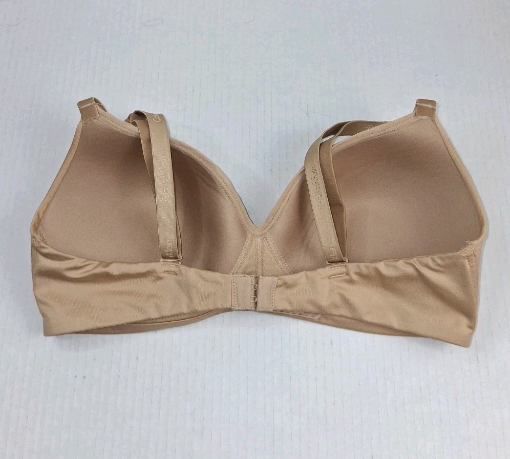 Calvin Klein Beige Lightly Padded Full Coverage No Underwire Bra M thumbnail 2