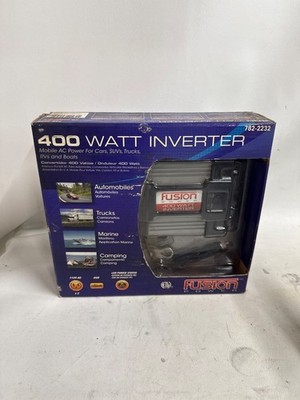 400 Watt Power Inverter by Fusion Power 12V DC-115 A-2 AC Outlets 1 USB Port