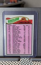 1977 Topps - Team Checklist Pittsburgh Steelers #222
