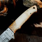 8.8" Camping Bush craft Damascus Knife Handmade Full Tang Resin Handle +Sheath — photo 9