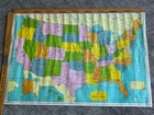 BEAUTIFUL VINTAGE CRAM’S QUICK REFERENCE MAP OF THE UNITED STATES OF AMERICA — photo 2