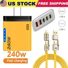 240W Supe Fast Charging USB Type C Wall Charger For Samsung iPhone Android Phone
