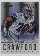 2012 Panini Absolute Rookie Spectrum Black /25 Tyrone Crawford #192 0q3