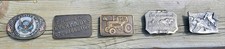 Vintage USA Made Belt Buckle Lot Of 5