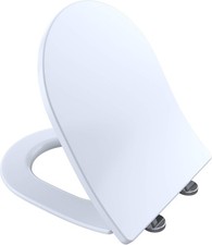Toto SS247 01 Slim D-Shape Closed-Front Toilet Seat with SoftClose