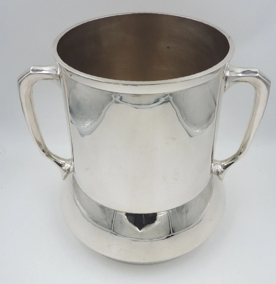 Bezaubernder Sektkühler Champagner Wein Kühler Jugendstil Wellner versilbert - Bild 2 von 4