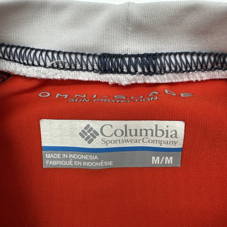 Camiseta de natação Columbia Omni Shade proteção solar meninos M logotipo multicolorido.36786 - Imagem 2 de 4