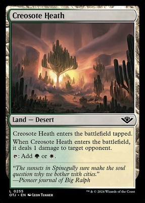 Creosote Heath~0255~NM~(OTJ) - Outlaws of Thunder Junction~MTG