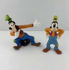 Vintage Lot of 2 Disney Standing Goofy Porcelain Ceramic Figurines