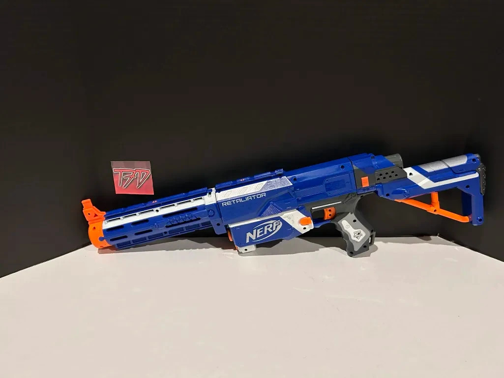 Nerf N-Strike Elite Retaliator Blue + Accessories Authentic Works