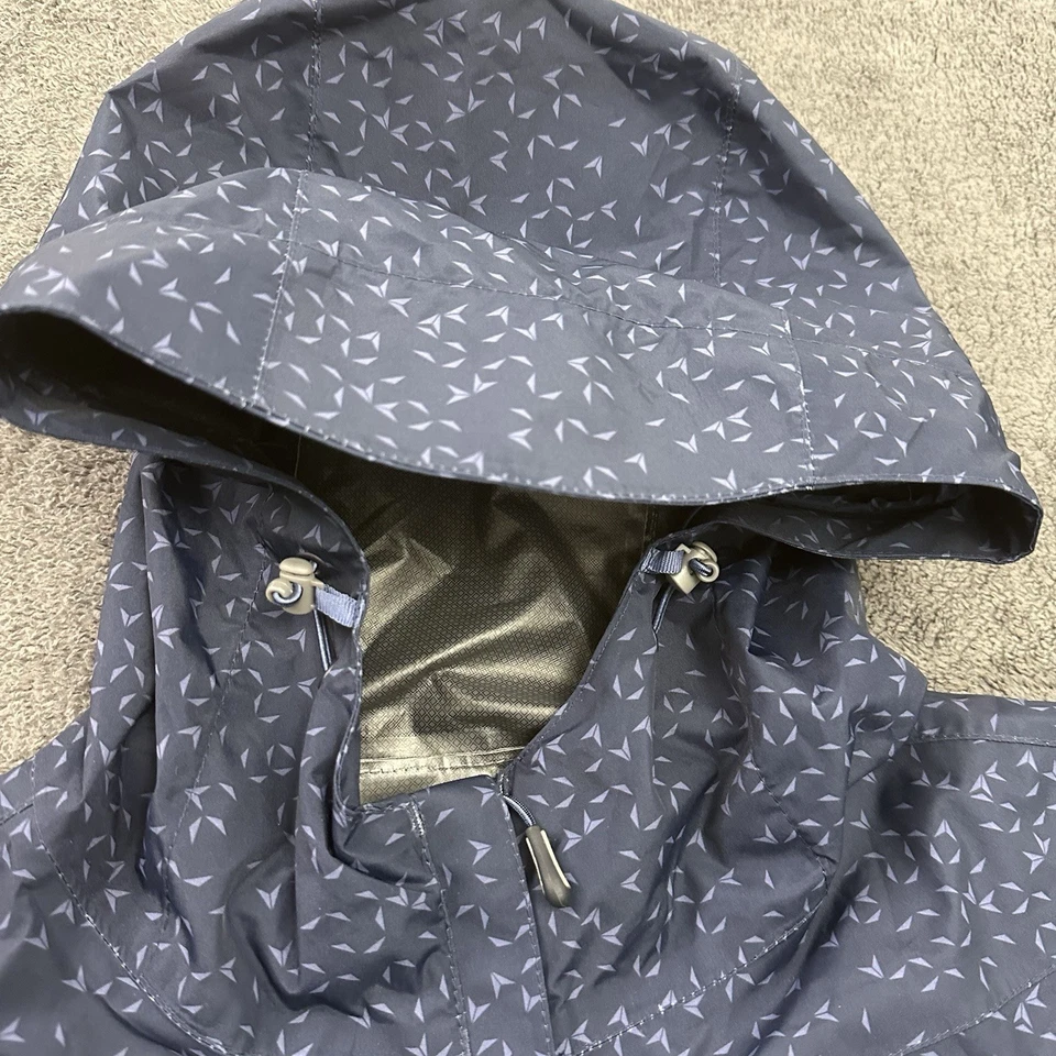 Chaqueta cortavientos/lluvia Paradox para mujer talla mediana azul estampado senderismo al aire libre Foto 3 de 4
