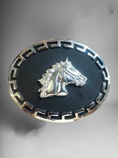 Horse Western Cowboy Style Belt Buckle Hebilla Vaquera Rodeo Con Con Caballo