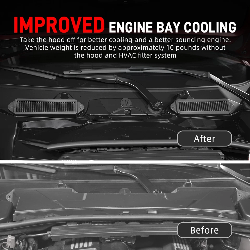 Air Cowl Filter Upgrade für BMW E90 E91 E92 E93 325i 325d 330i 330d 335i 335d M3 - Bild 2 von 4