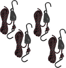 4 Pcs Kayak Rope Tie Downs Straps, 1/8" X 6Ft Adjustable Tie down Straps Canoe B