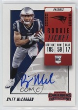 2018 Contenders Rookie Ticket/Rookie Ticket Variation Riley McCarron Auto 6fs