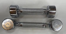 Bollinger CHROME Threaded 3 lb Dumbbells, standard 1", set of 2 = 6 lbs total