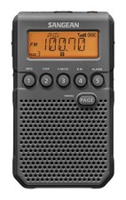 Sangean DT-800BK AM/FM/NOAA Weather Alert Pocket Radio, Black