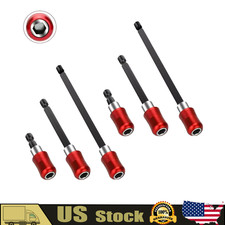 6PCS Hex Shank Quick Release Magnetic Screwdriver Extension Holder Drill Bit 1/4
