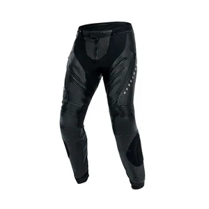Rebelhorn Veloce Moto Motorcycle Motorbike Leather Trouser Black / White