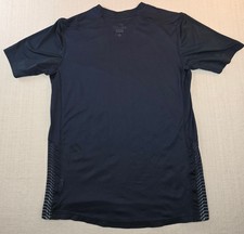 MEDIUM Nike Dri-FIT Running Shirt Dark Obsidian Navy Blue Short Sleeve Training