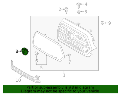 Genuine Toyota Emblem 90975-A2014 | eBay