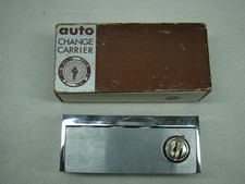 Vintage Auto Change Holder Locking Car Coin Holder Old Coin Dispenser Nos W Key