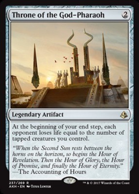 [1x] Throne of the God-Pharaoh Slight Play, English Amonkhet MTG Magic