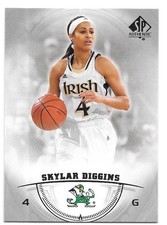 SKYLAR DIGGINS ROOKIE 2013-14 SP AUTHENTIC 46 NOTRE DAME FIGHTIN' IRISH SHOCK