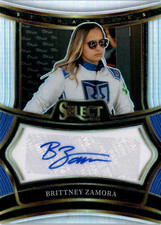 Brittney Zamora 2025 Panini Select Racing Silver Signatures Auto - A