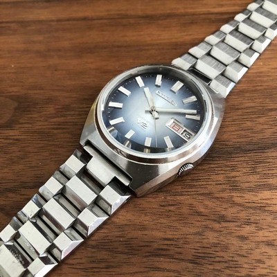 Citizen Seven Star V2 1973 Auto Day-Date Cut Glass Blue Gradient Dial 38mm Watch