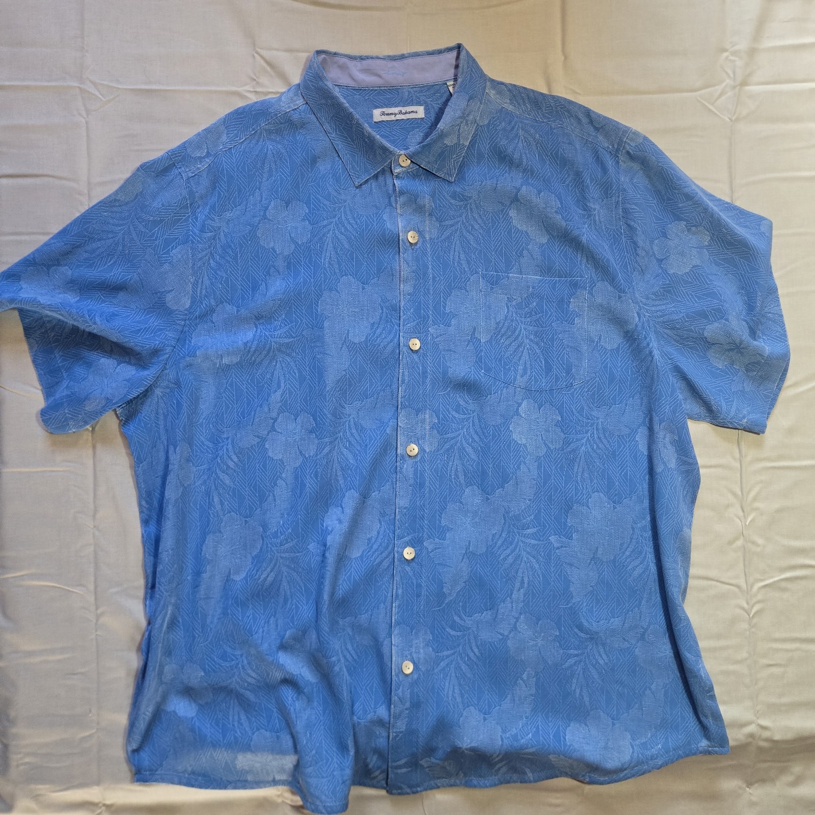 Tommy Bahama Hibiscus Jungle Camp Shirt 100% Silk… - image 1