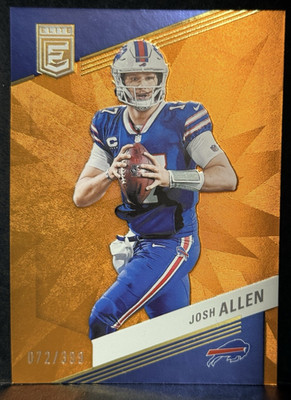 2023 PANINI DONRUSS ELITE BLUE/ORANGE #57 JOSH ALLEN /399
