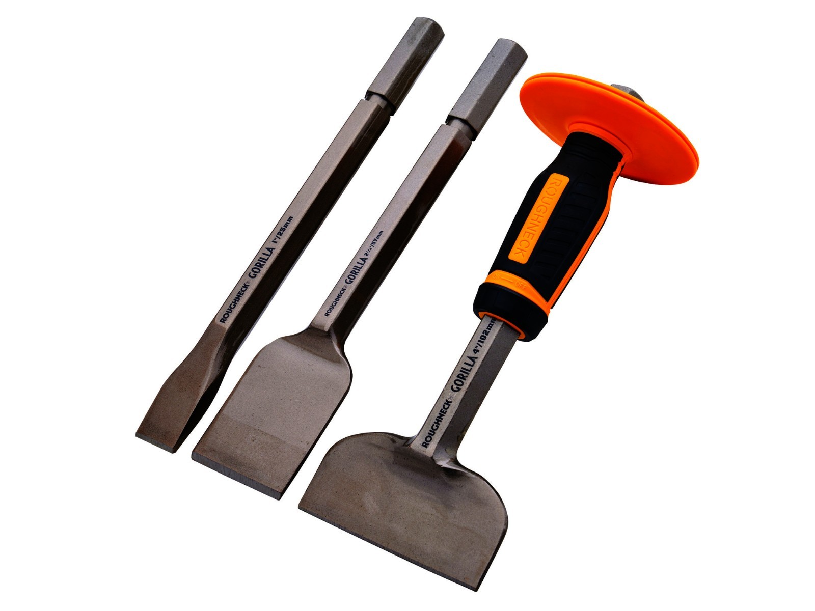 Roughneck Bolster Set With Storage Wallet Brick Bolster Cold Chisel Set Masonry