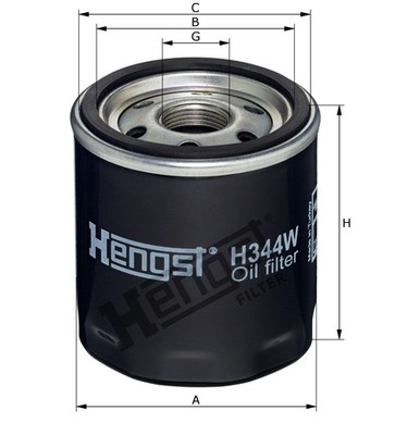 HENGST FILTER H344W Ölfilter for CADILLAC CHEVROLET OPEL VAUXHALL
