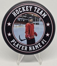 Custom Personalized Hockey Player Photo Puck ...