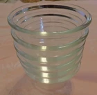 6 Vintage Pyrex # 414 Rimmed 5 oz Custard Cups Baking Cups Pudding Cups EUC!