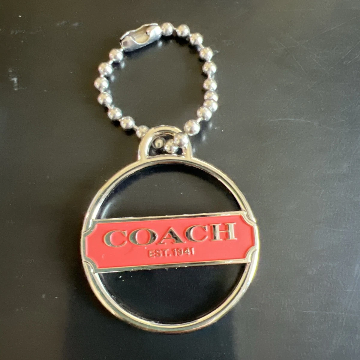 Coach Letters, Numbers & Symbols Key Chains, Rings & Finders for