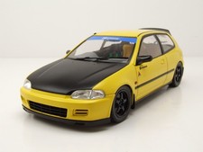 Modellino auto Honda Civic EG6 1991 giallo 1:18 Solido