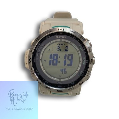 CASIO PROTREK Quartz Watch Digital Rubber Gray PRW-35-7JF