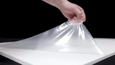 HDPE Plastic Sheet High Density Polyethylene, White with Scratch Protection