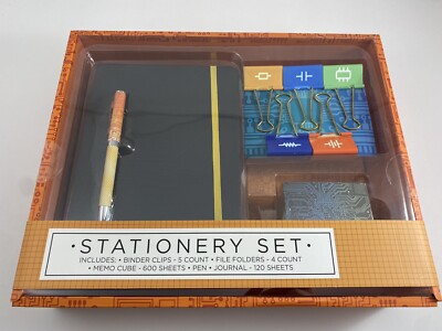 Innovative Designs Stationary Set, New in Box, Circuit Board Themed