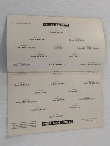 1964 Leicester City v West Ham United 5th February League Cup Semi Final Exc Org - Picture 4 of 14