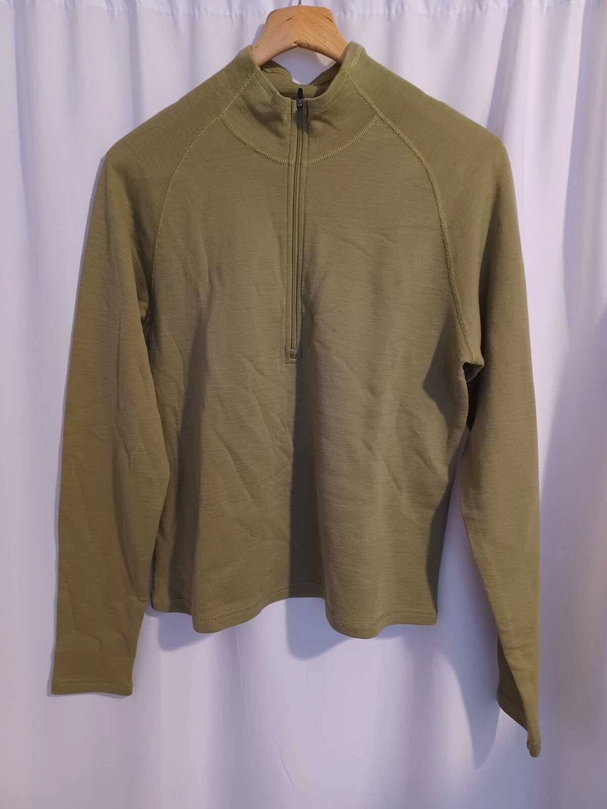 Ibex XL Womens 1/4 Zip Shak Jacket 100% Merino Wool Baselayer Warm Sustainable