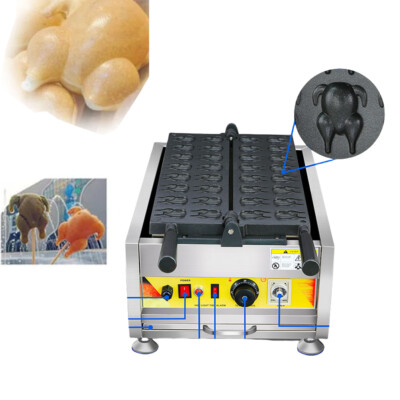 Edelstahl Hühnerform Elektrisch Waffelbissen Bubble Waffle Maker Waffelmaschi