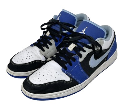 Air Jordan 1 Low SE Racer Blue White Black DH0206-400 Men's Size