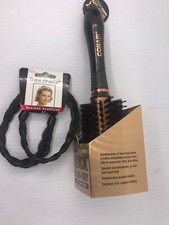 Conair Quick Blow Dry Copper Collection Boar Nylon Bristles Braided Headband